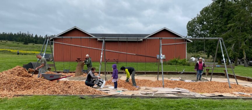 Greenbank Farm playground volunteers